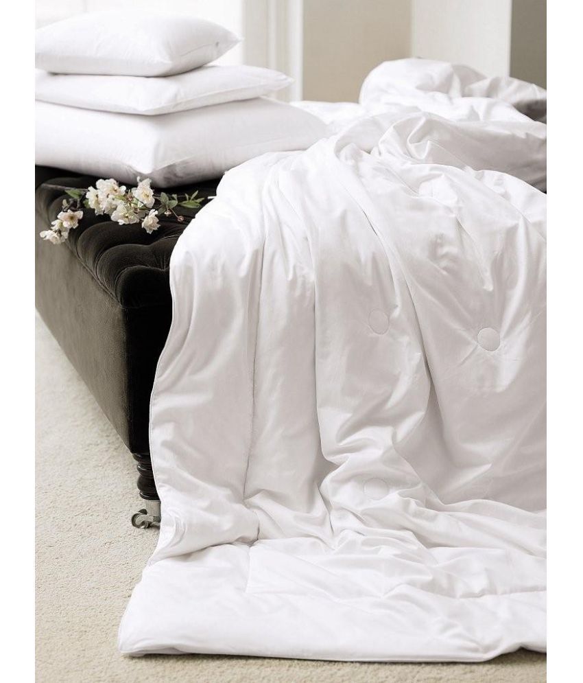 Just Linen Single Cotton Plain White Comforter Buy Just Linen