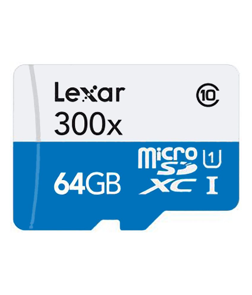 Lexar 64GB Memory Micro SDXC Card With Adapter, Class 10