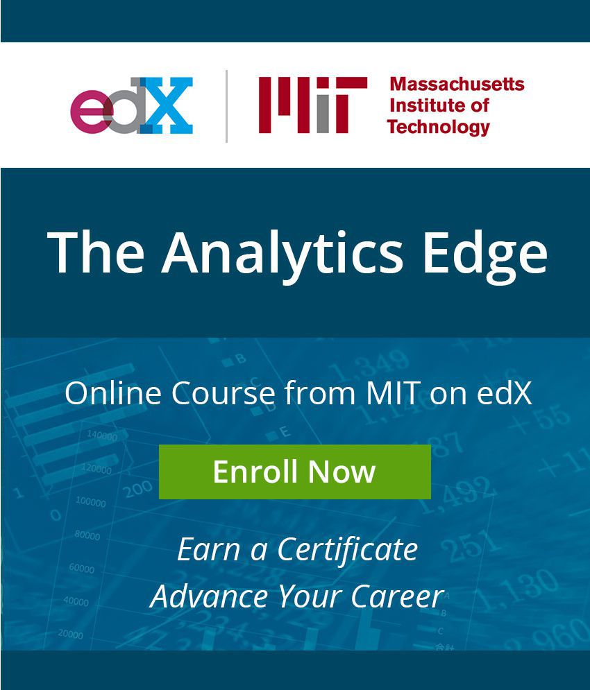 Certificate Course by MIT on edX The Analytics Edge MOOC Buy