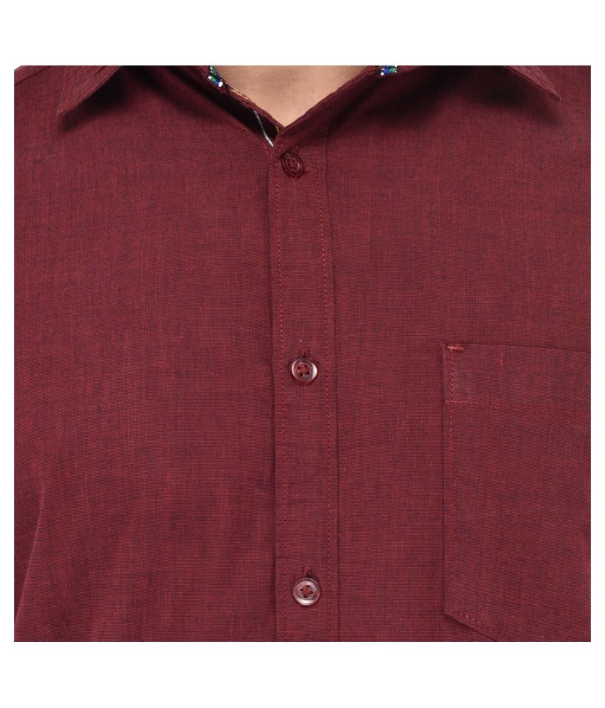 formal maroon shirt combination