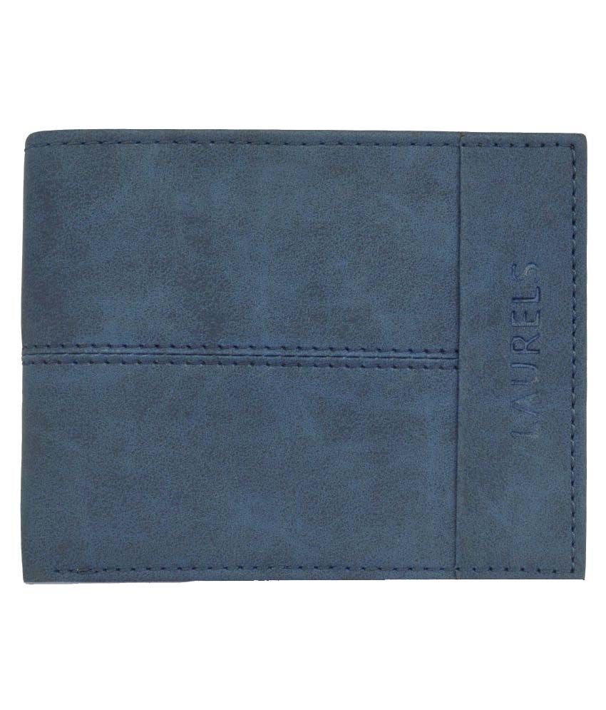     			Laurels Leather Blue Casual Regular Wallet