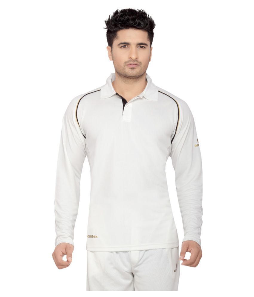     			Omtex - White Cotton Blend Regular Fit Men's Polo T Shirt ( Pack of 1 )