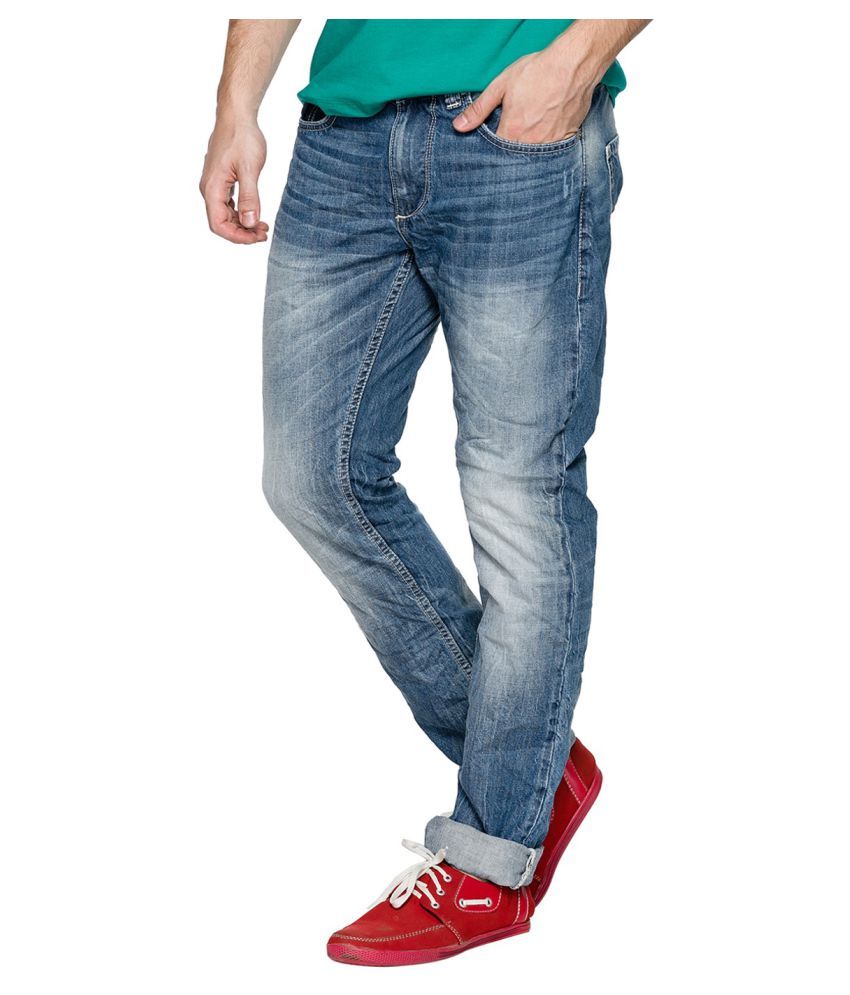 spykar regular men blue jeans