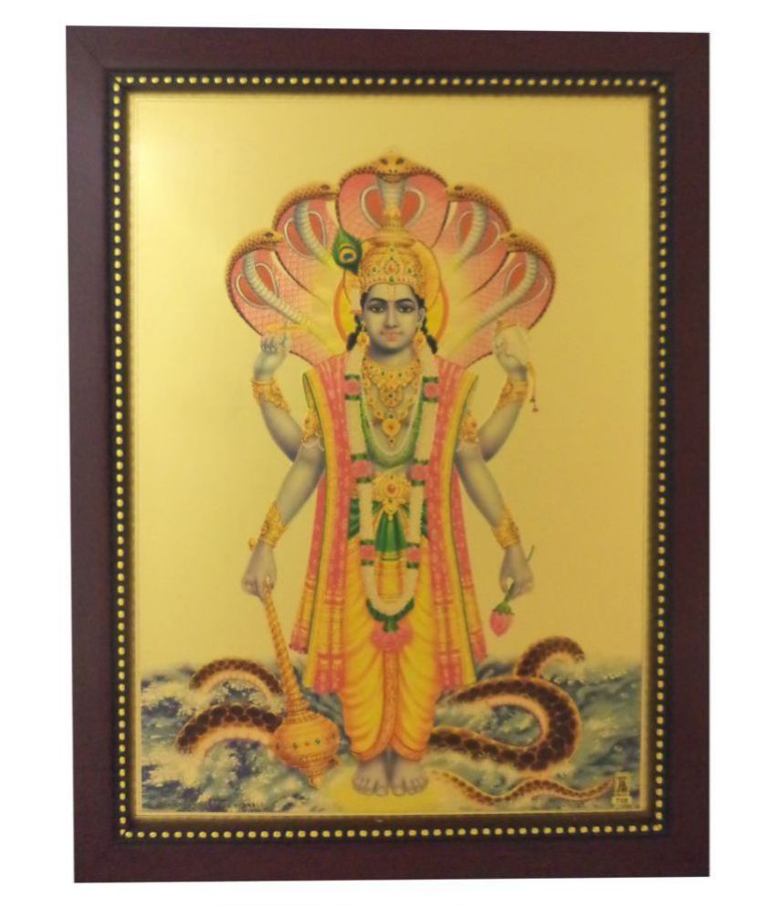 Generic Lord Vishnu (34 cm x 24 cm x 1.5 cm, Red) / Gifts / Home decor / Home Decoratives / Wall