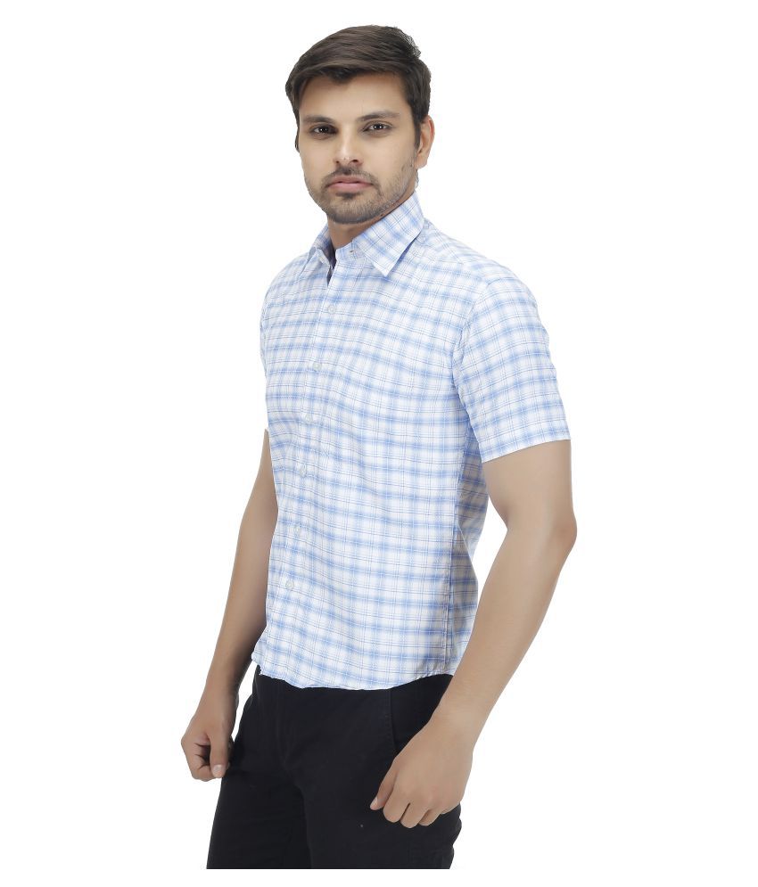 Koutons Outlaw Blue Casual Slim Fit Shirt - Buy Koutons Outlaw Blue ...