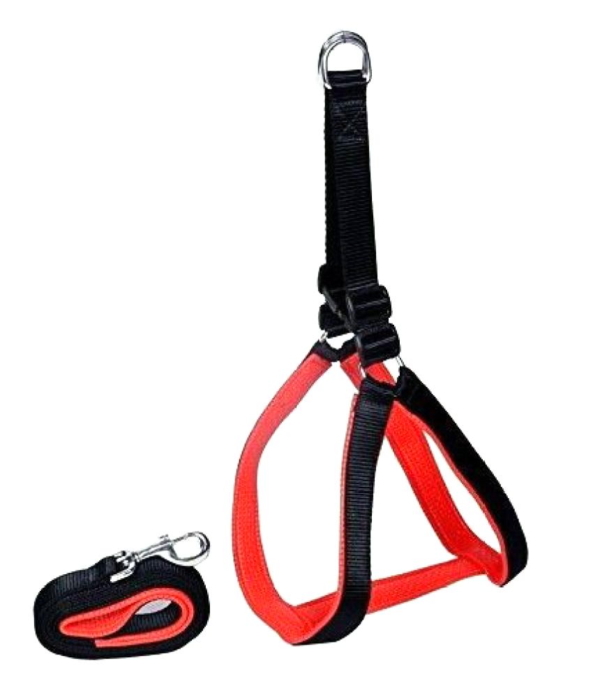     			Smarty Pet Nylon With Red Padding Dog Harness Large 1.25 Inch Harness