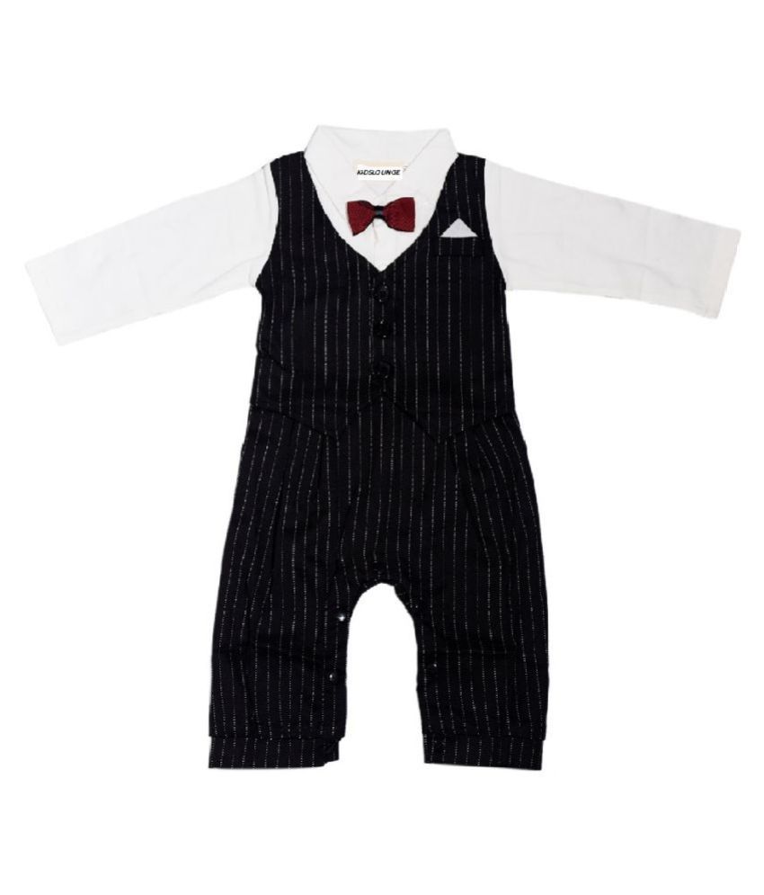 baby boy black romper