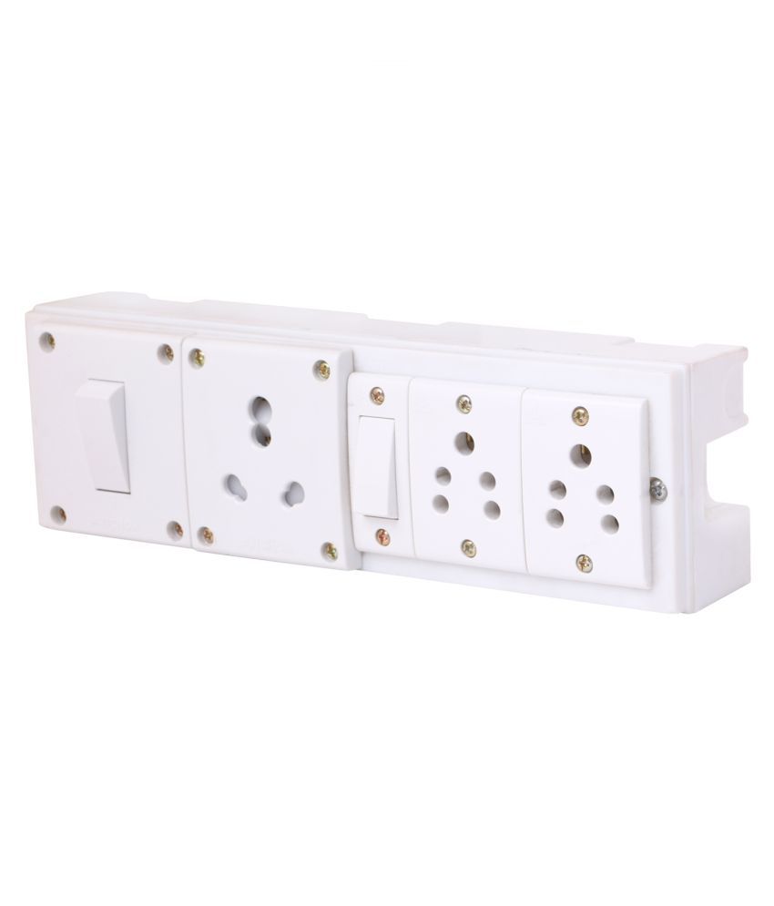 Buy Bahul power strip extension multi outlet board Fitted with 1 Anchor