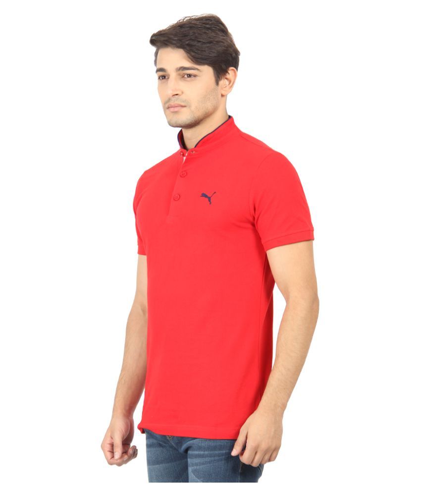 puma red polo shirt