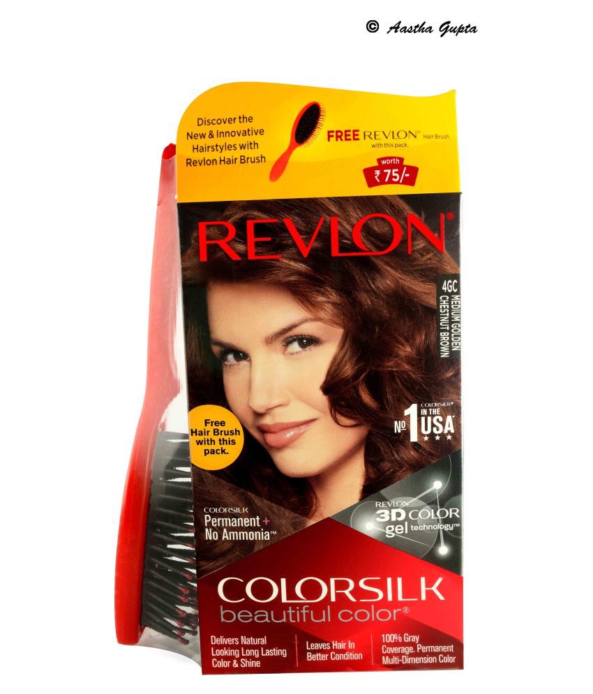 Revlon Colorsilk Hair Color Medium Golden Chest Nut Brown 4gc Temporary 7427