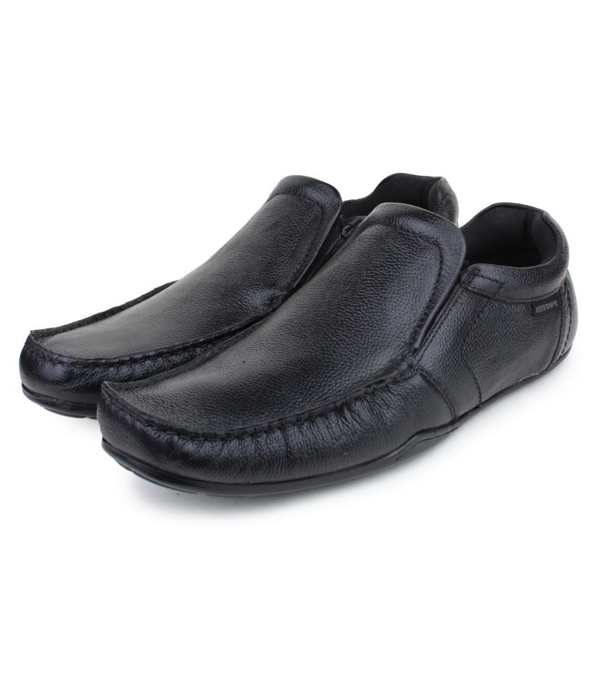 red tape genuine leather slip on shoes