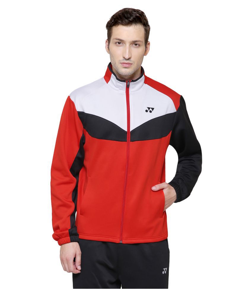 Yonex Red Polyester Fleece Jacket - Buy Yonex Red Polyester Fleece ...