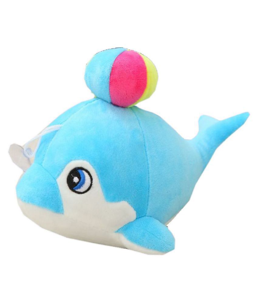 Cute 22cm Colorful Stuffed Dolphin Fish Doll with Soft Ball Toy Kids ...