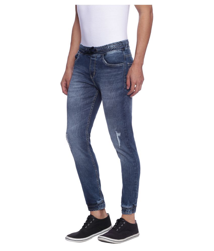 mid blue relaxed flare jeans