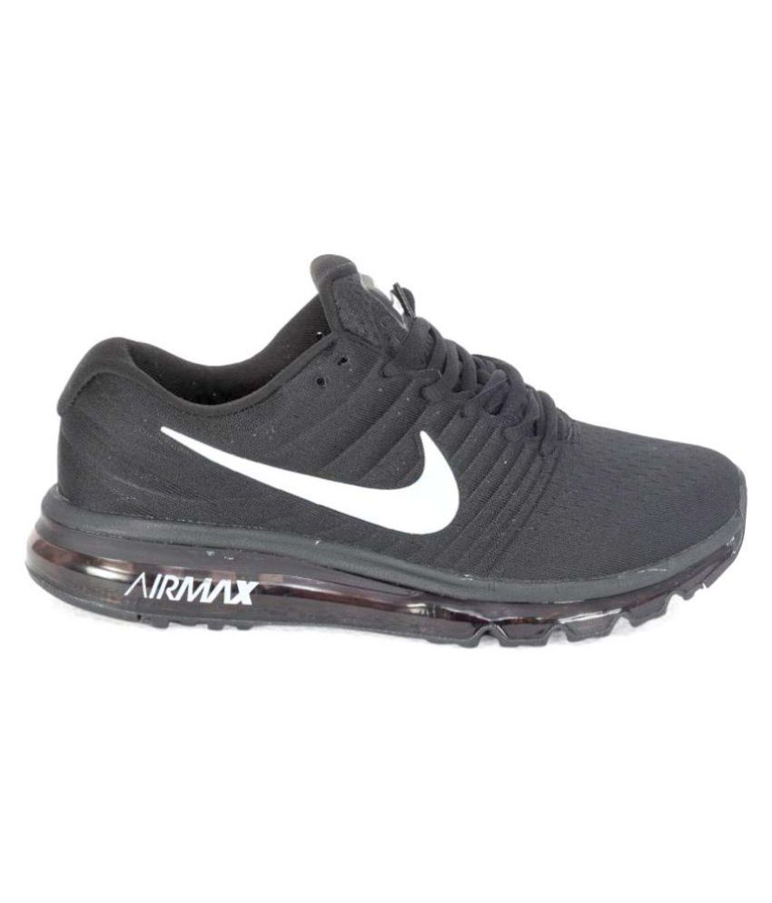 nike air max 2017 black running shoes