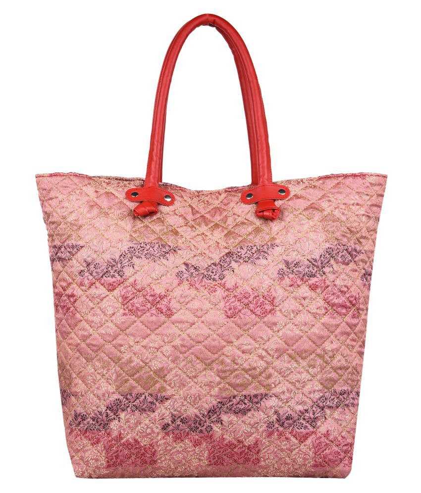 Anekaant Pink Fabric Tote Bag - Buy Anekaant Pink Fabric Tote Bag ...