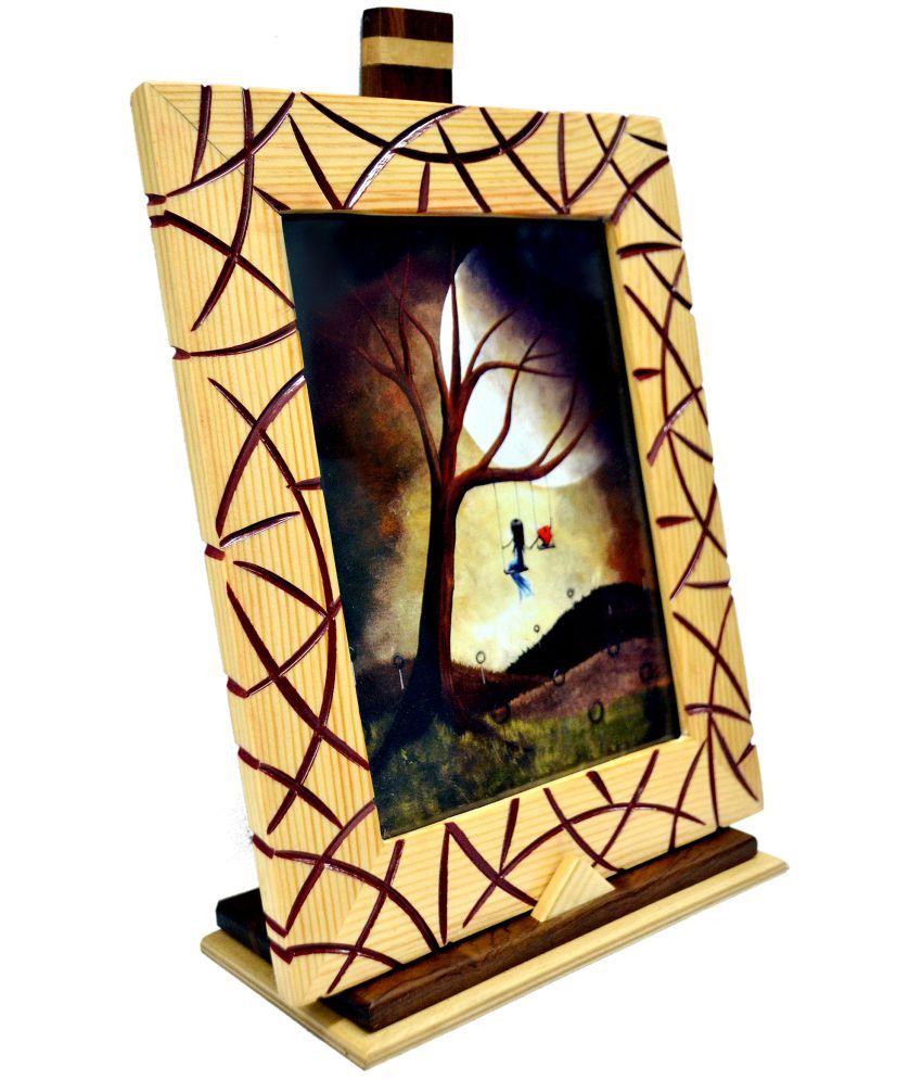 Just Frames Wood TableTop Yellow Single Photo Frame Pack of 1 Buy