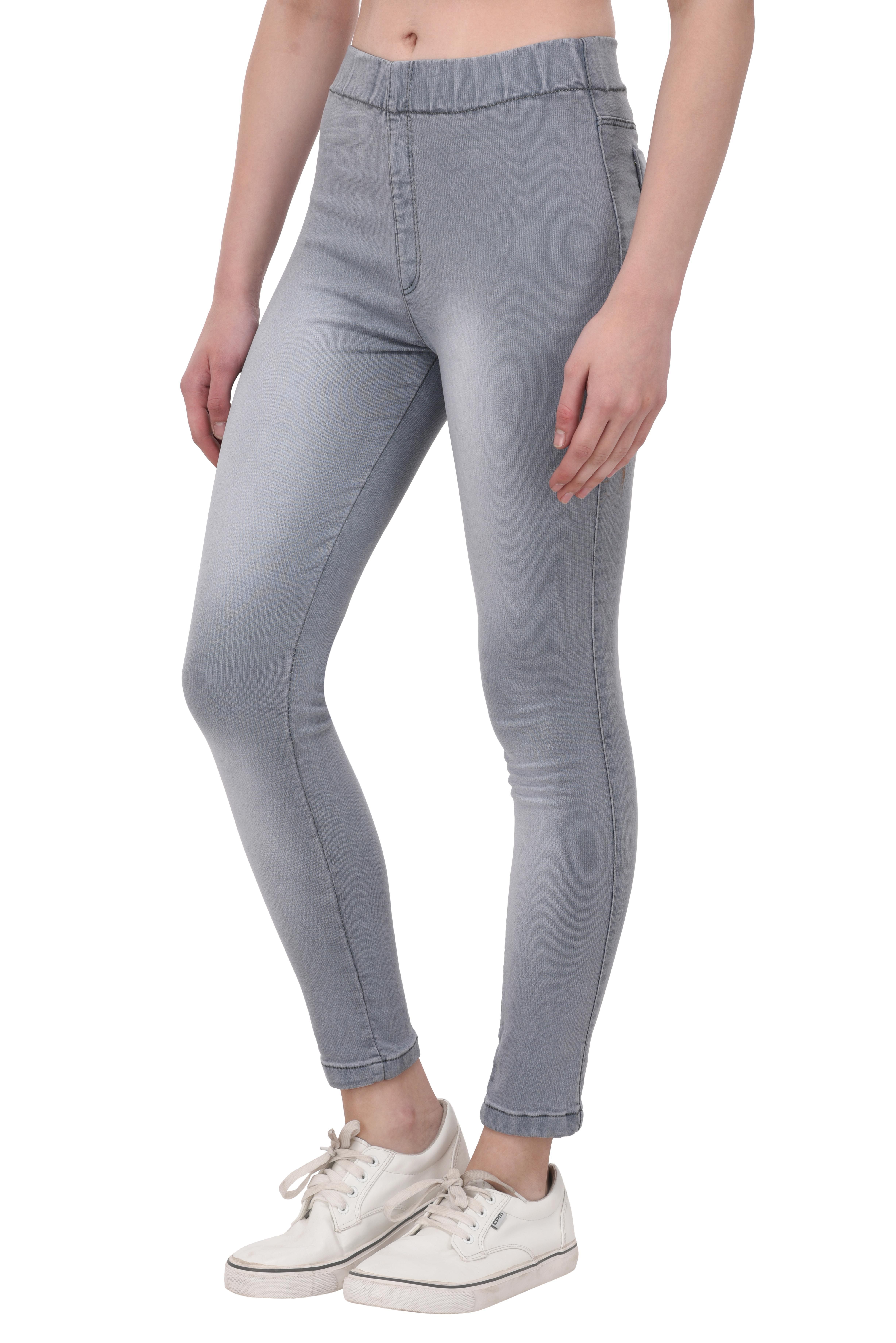 Buy Thinline Denim Jeggings Grey Online at Best Prices in India