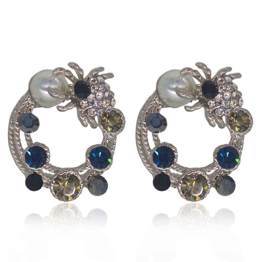 Glitters Multi Stone Designer Earrings For Women S Glitters Multi Stone Designer Earrings For Women S