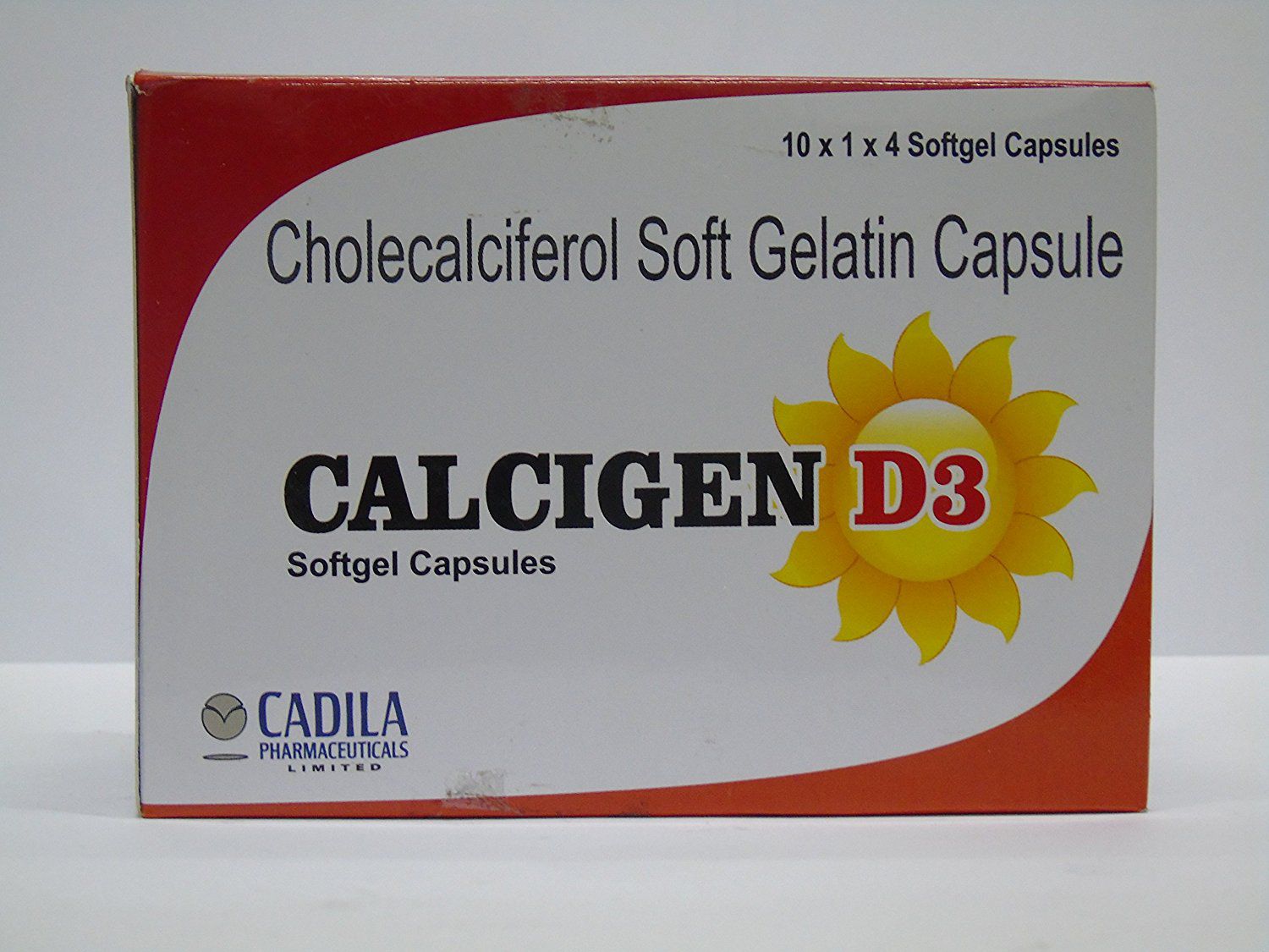 Calcigen D3 Softgel Capsules Vitamin D3 Supplement 60000 Iu 32 Capsule 100 Nos Vitamins Softgel Pack Of 5