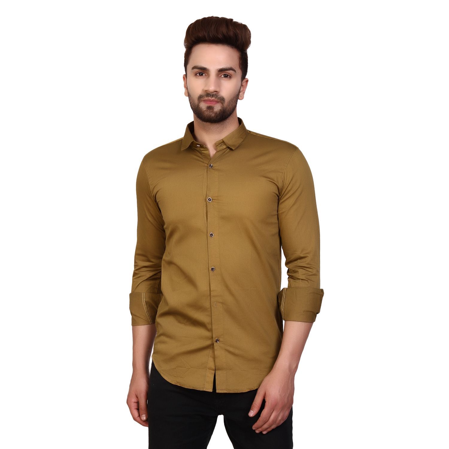 Brown party wear shirt Clearance