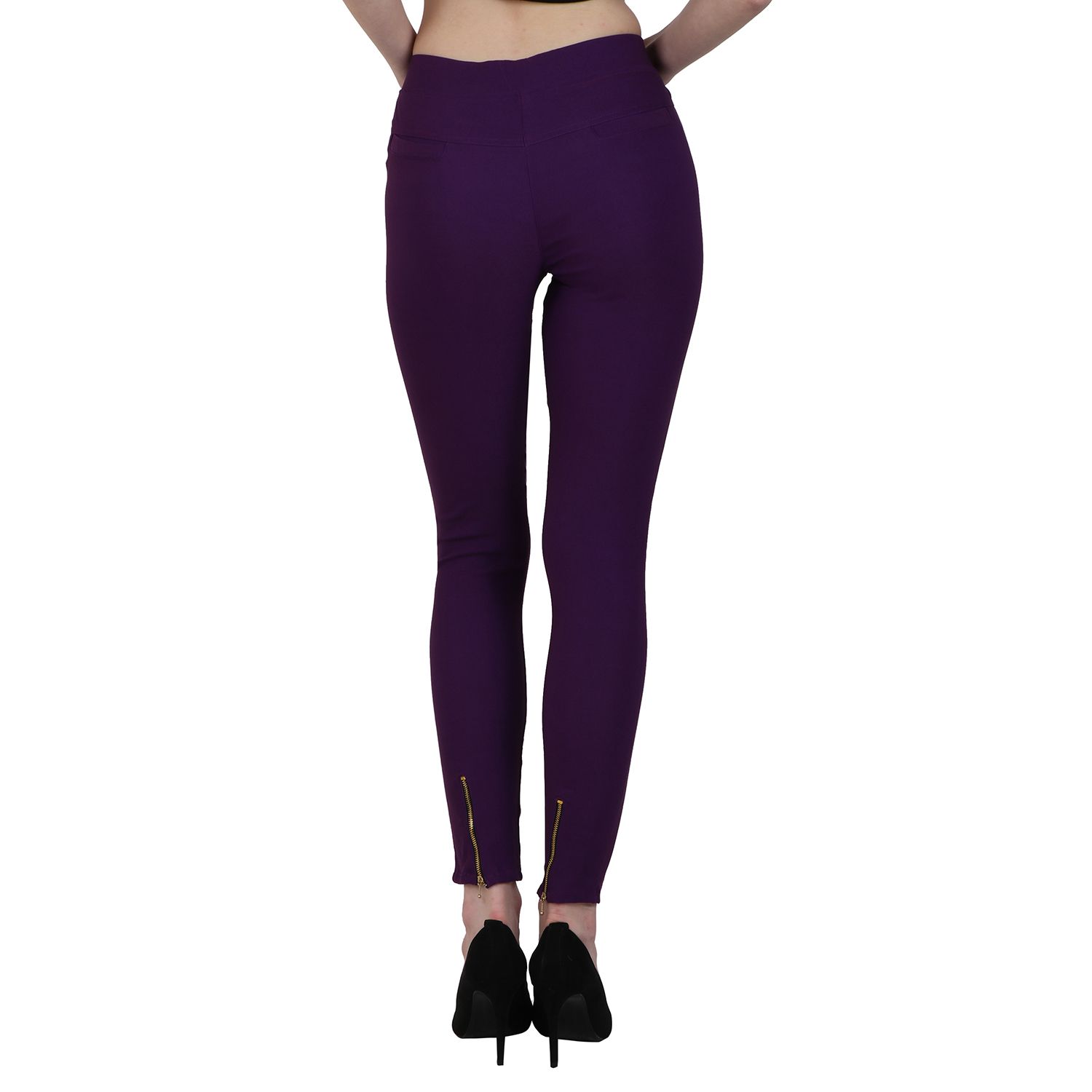 purple jeggings