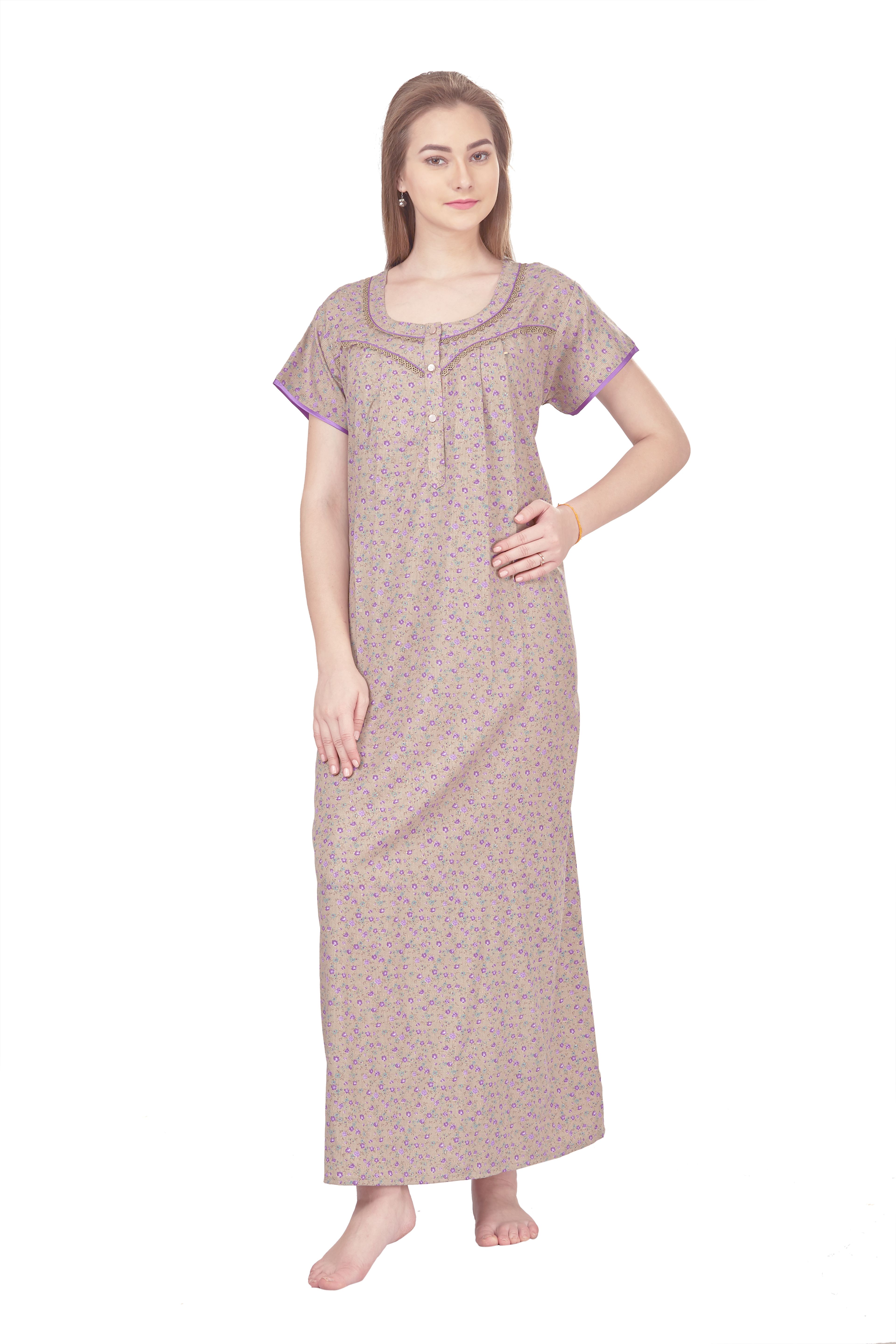 Buy Momtobe Cotton Nighty And Night Gowns Multi Color Online At Best Prices In India Snapdeal 