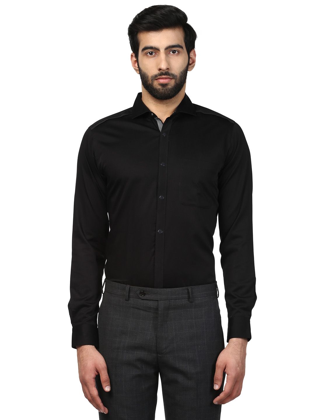 raymond black pant