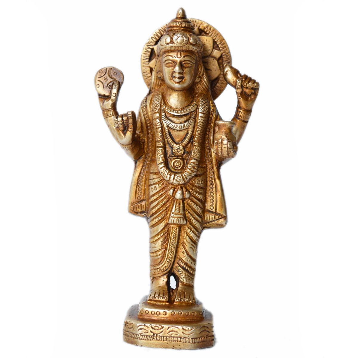 Aakrati Vishnu Brass Idol: Buy Aakrati Vishnu Brass Idol at Best Price ...