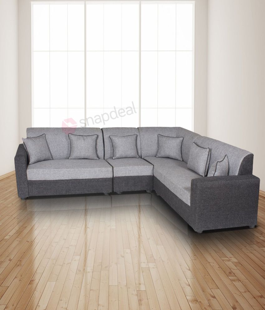 Gioteak Havana L shaped Grey 2 2 1 Corner Sofa Set - Buy 