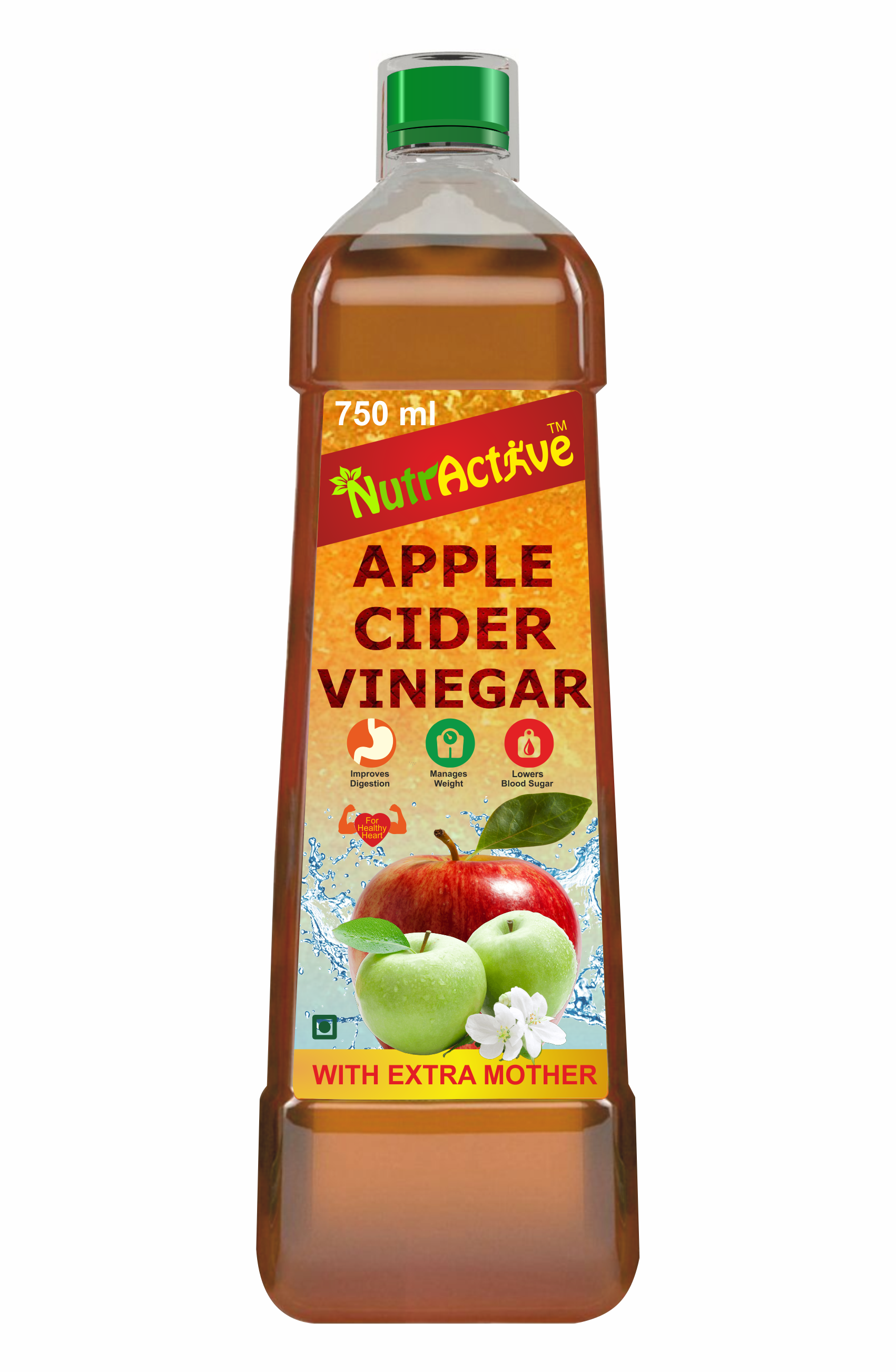     			NutrActive Apple Cider Vinegar with mother for weight loss 750 ml Fat Burner Syrup