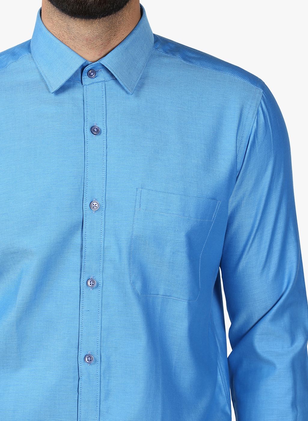 Raymond Blue Regular Fit Shirt - Buy Raymond Blue Regular Fit Shirt Online at Best Prices in 