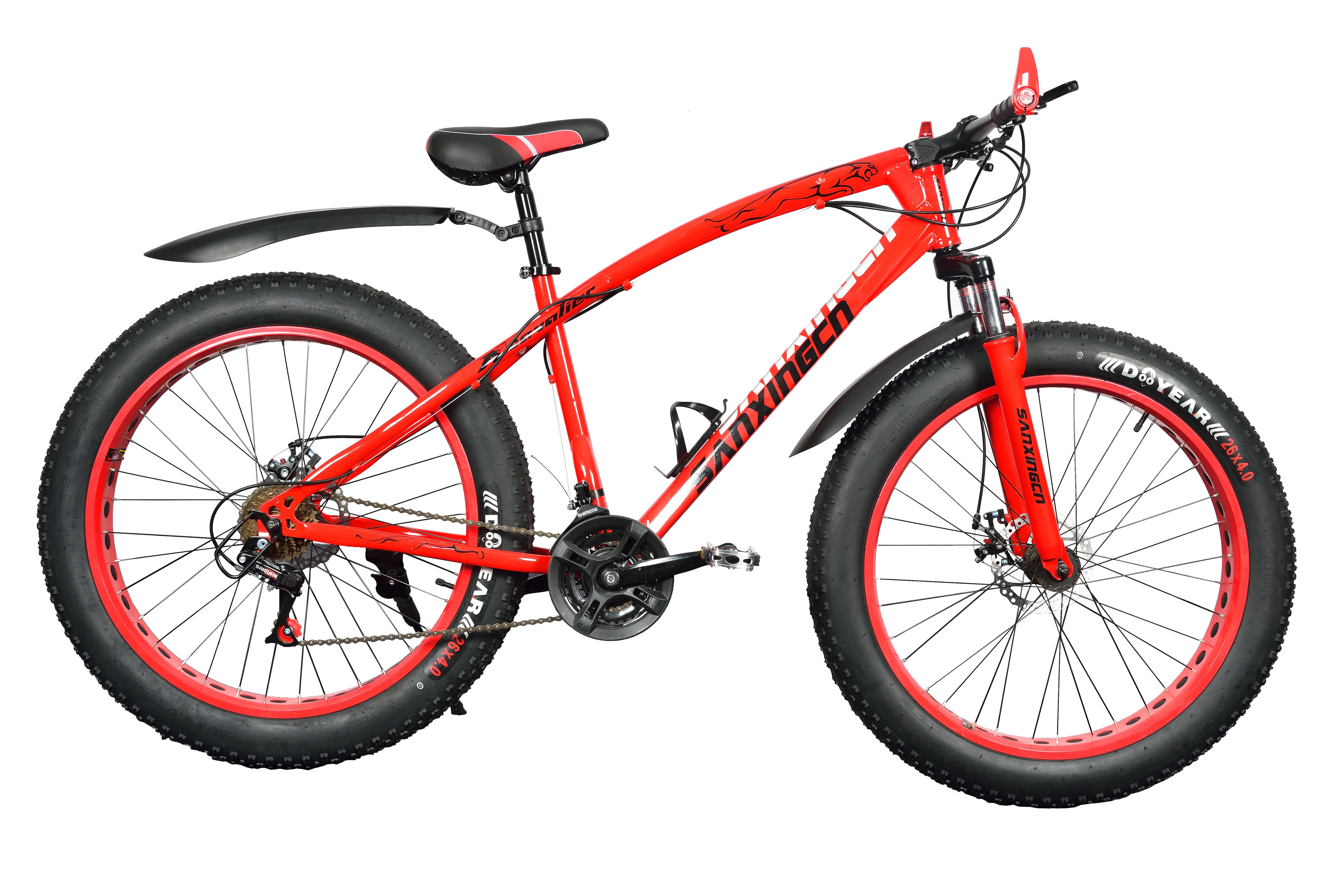 SANXINGCN fat tyre cycle Red 66.04 cm(26) Mountain bike ...