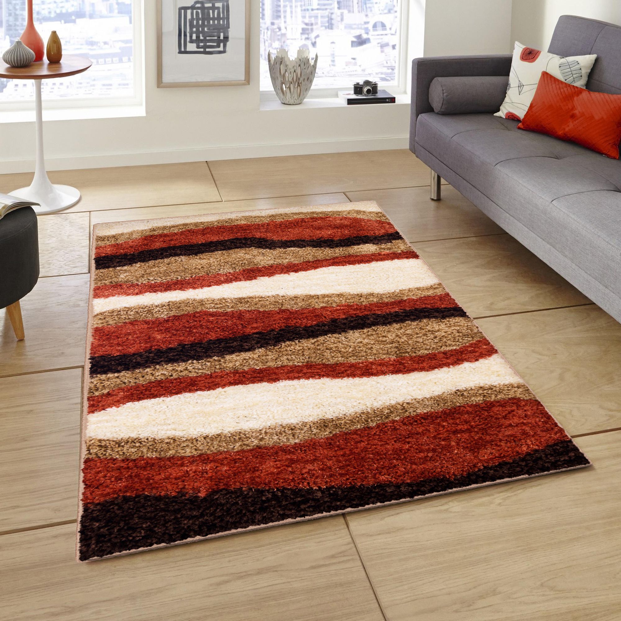 Story@Home Multi Polyester Carpet Geometrical 3x5 Ft ...