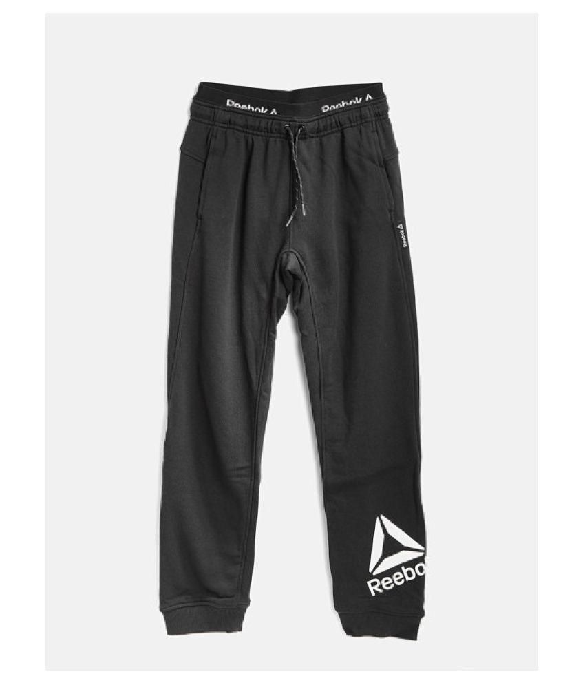 reebok black track pants