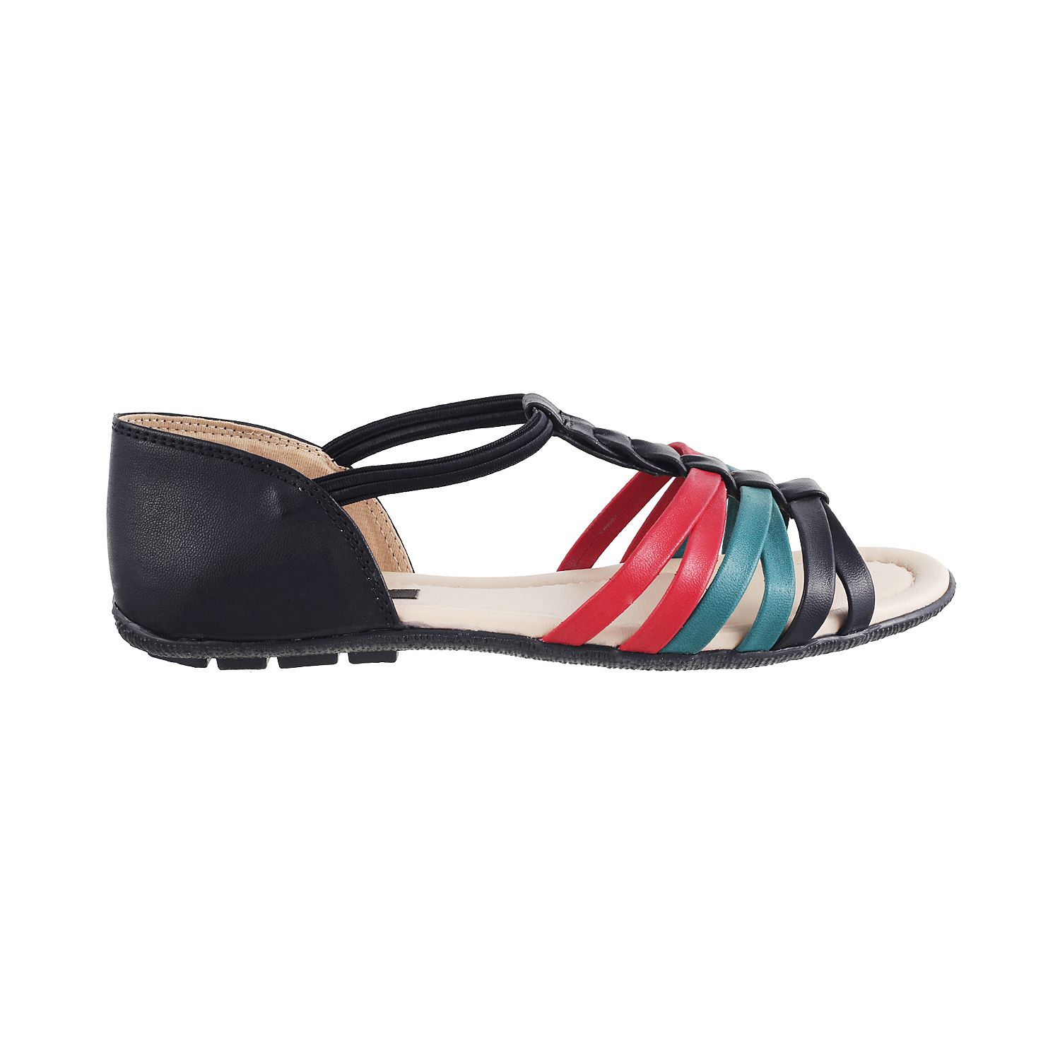 black walking flats