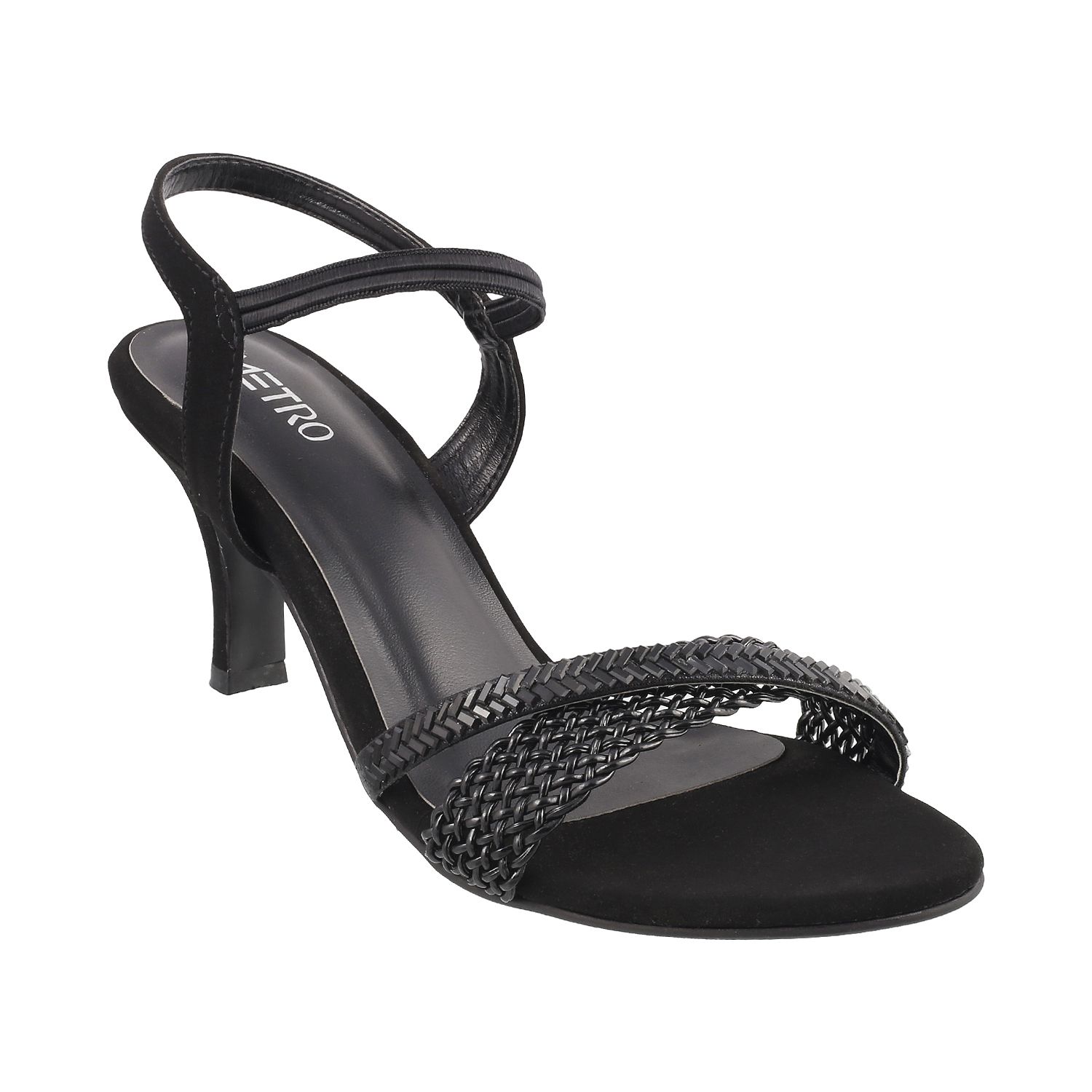 METRO BLACK Stiletto Heels Price in 