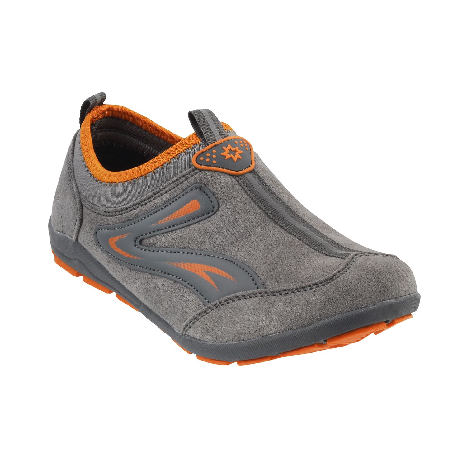grey walking trainers
