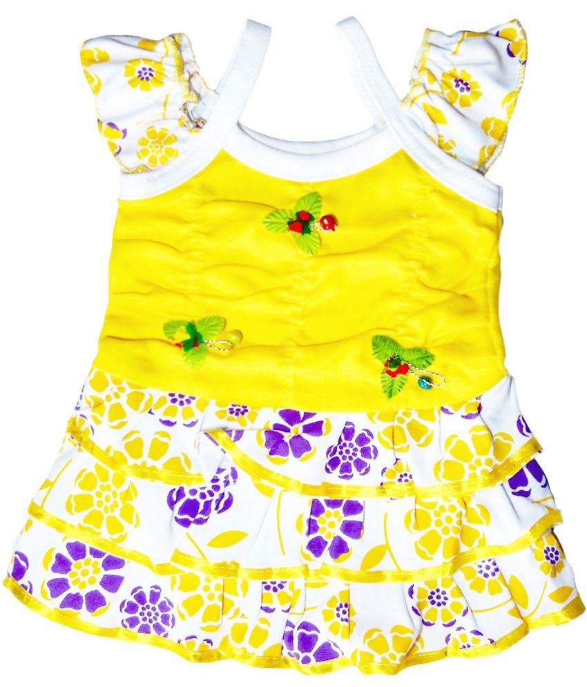 yellow and black frock