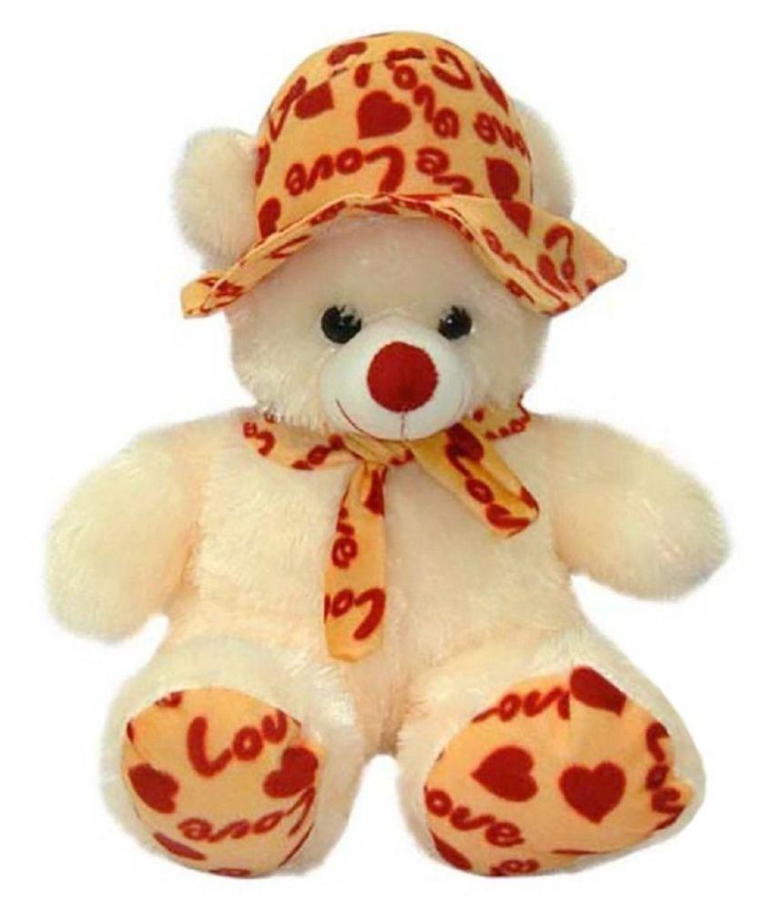 Ads Toys Beautiful Cream Teddy bear stuffed love soft toy for boyfriend ...
