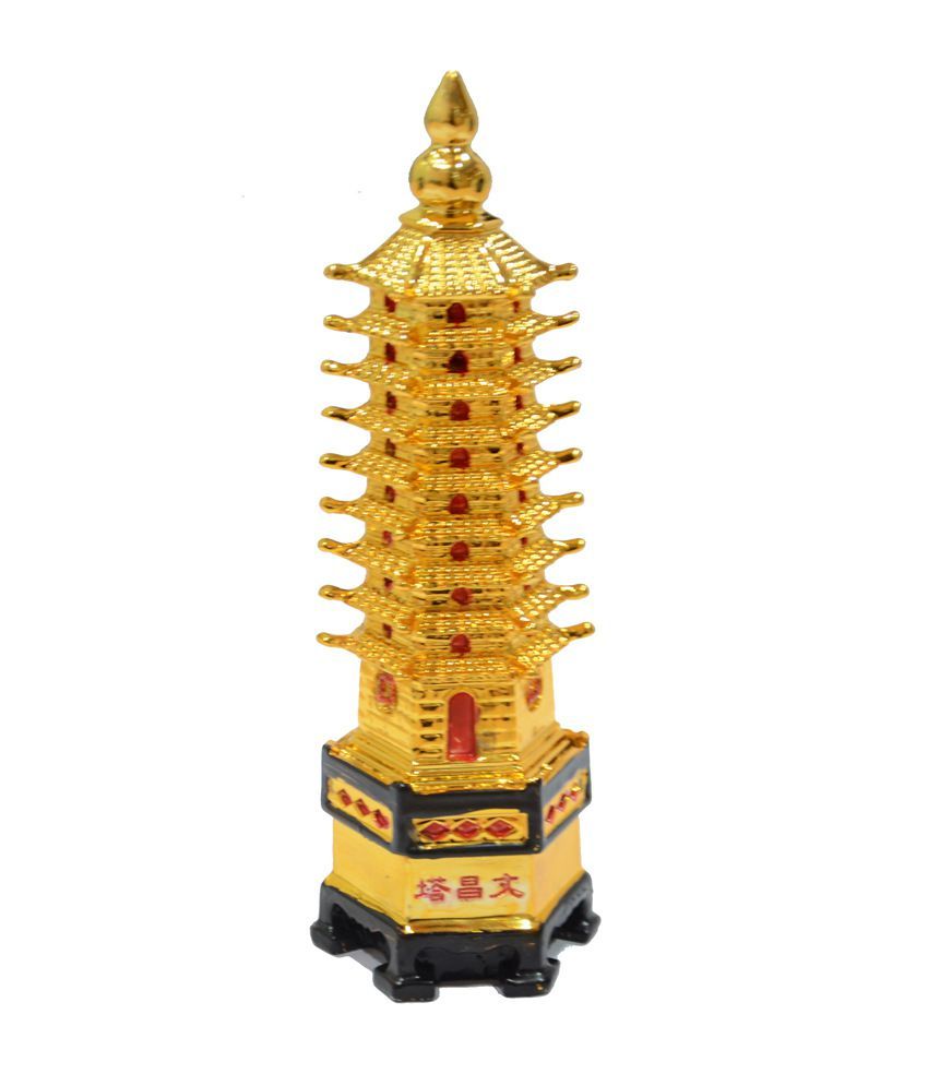     			Queen Collection Yellow Feng Shui Education Tower