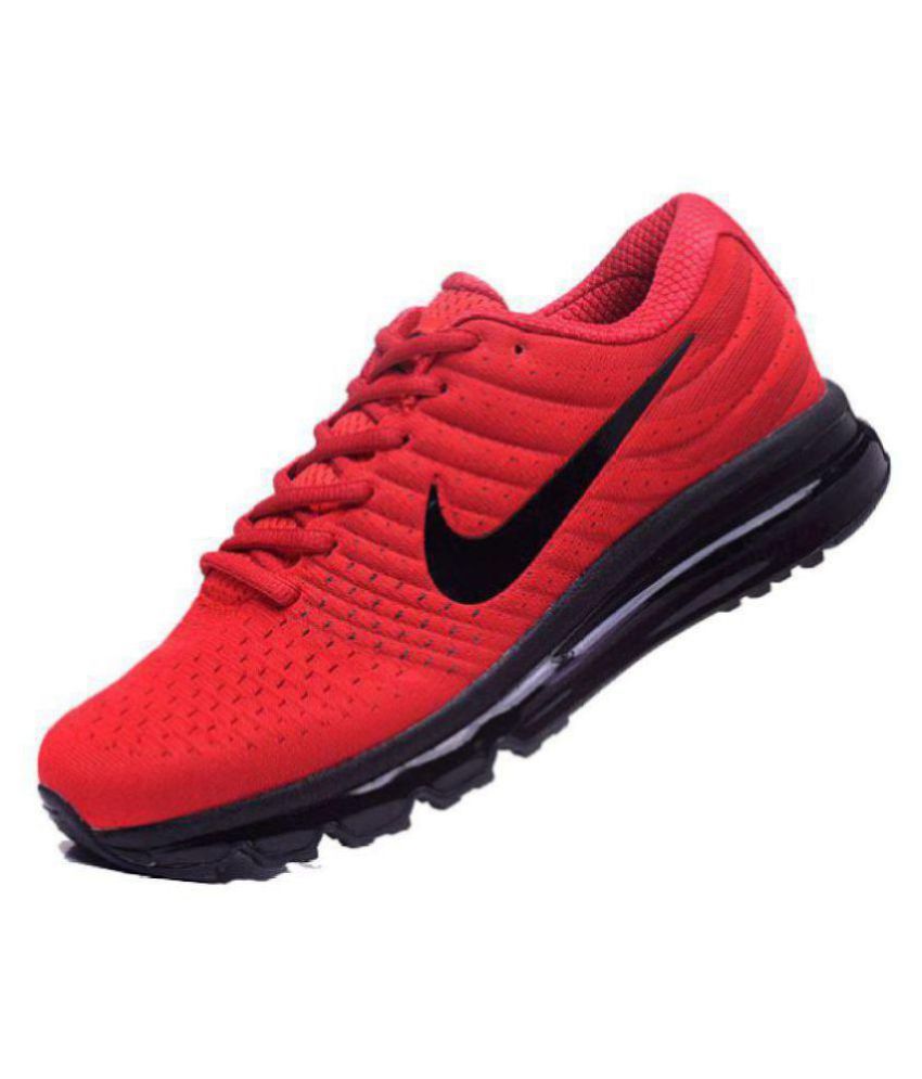 Nike Air Max 2017 Red Running Shoes 