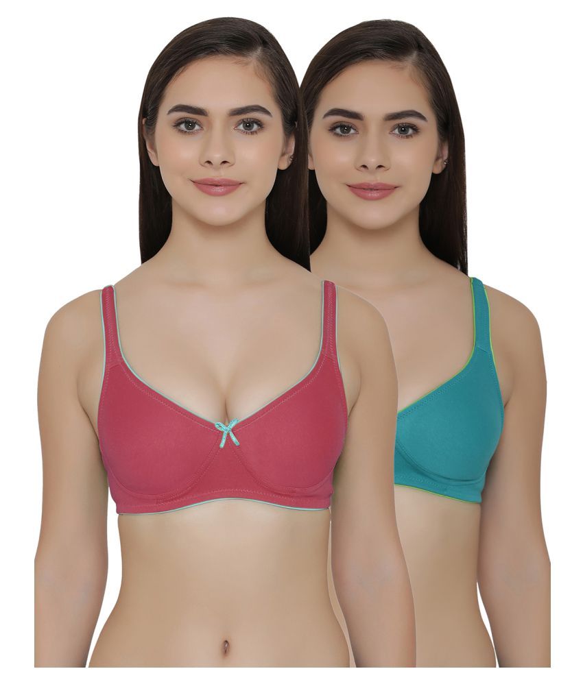     			Clovia Poly Cotton T-Shirt Bra - Multi Color