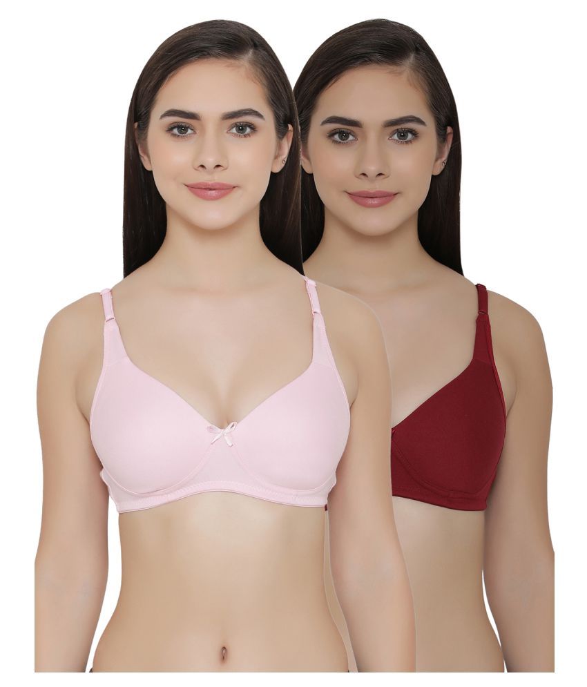     			Clovia Poly Cotton T-Shirt Bra - Multi Color