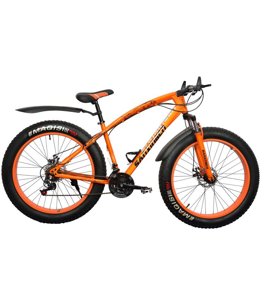 fat tyre cycle orange