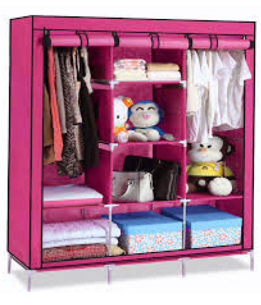Fancy And Portable Storage Wardrobe Pink Buy Fancy And Portable