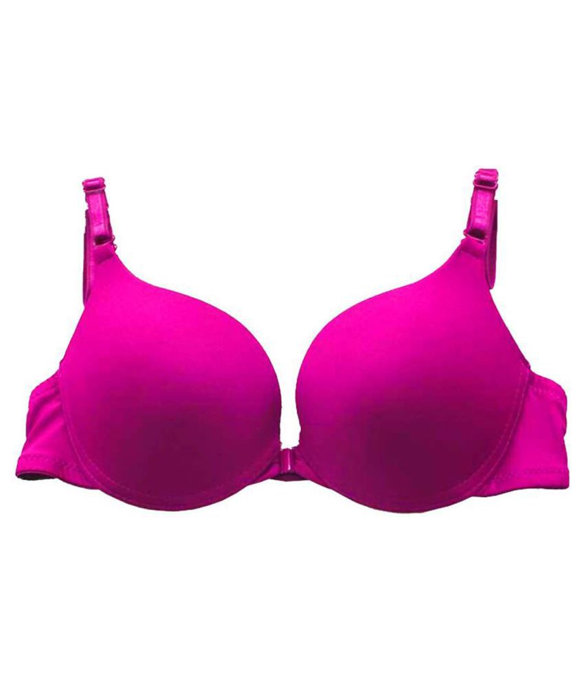 Buy In Beauty Cotton Push Up Bra Pink Online At Best Prices In India Snapdeal 