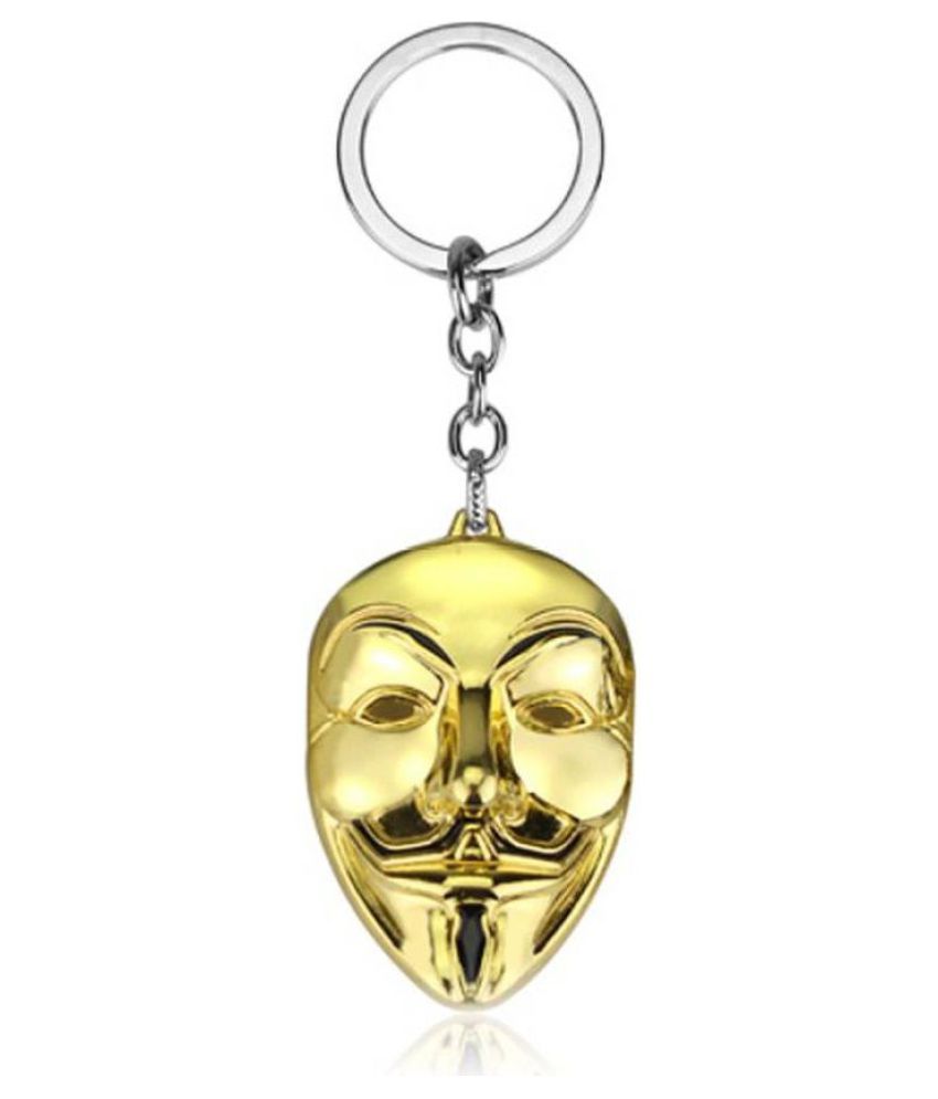 Americ Style Mask Keychain Key Chain (Gold) Buy Online at Low Price in
