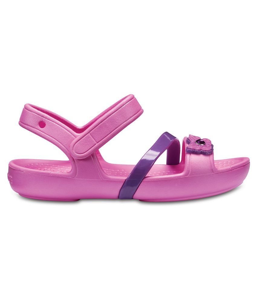  Crocs  Lina Party Pink  Girls  Sandal  Price in India Buy 