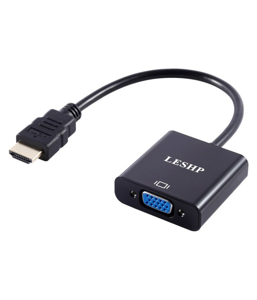 Leshp 1080p Hdmi To Vga Male To Female Video Converter Adapter Cable For Pc Laptop Hdtv Projectors And Other Hdmi Input Devices Buy Leshp 1080p Hdmi To Vga Male To Female